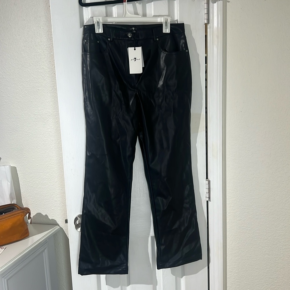 7 For All Mankind leather pants